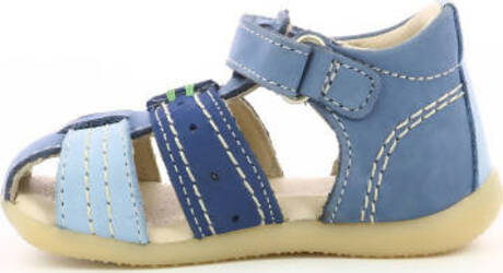 Kickers Bigbazar-2 Bleu Tricolore Sandali Per Bambini Scarpe Estive in Pelle con Suola in Gomma Colorate 785420-10 Scarpe Sanitaria Gioia del Bimbo - Villa San Giovanni, Commerciovirtuoso.it