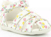 Kickers Bigflo-2 Blanc Fleuri Sandali Per Bambina Scarpe Estive in Pelle con Suola in Gomma Colorate 860604-10 Scarpe Sanitaria Gioia del Bimbo - Villa San Giovanni, Commerciovirtuoso.it