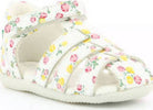 Kickers Bigflo-2 Blanc Fleuri Sandali Per Bambina Scarpe Estive in Pelle con Suola in Gomma Colorate 860604-10 Scarpe Sanitaria Gioia del Bimbo - Villa San Giovanni, Commerciovirtuoso.it