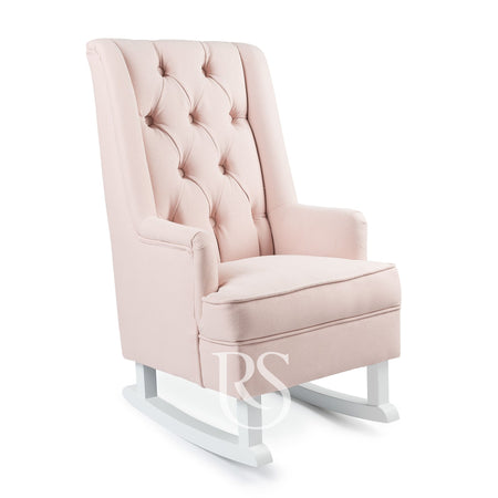 Poltrona Rocking Seat Kids Royal Rocker Blush Pink/White Legs