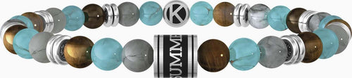 Kidult---Bracciale-elastico-uomo-con-pietre-multicolor-e-frase-summer-SUMMER-VIBES