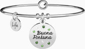 Kidult---Bracciale-rigido-in-acciaio-con-ciondolo-portafortuna