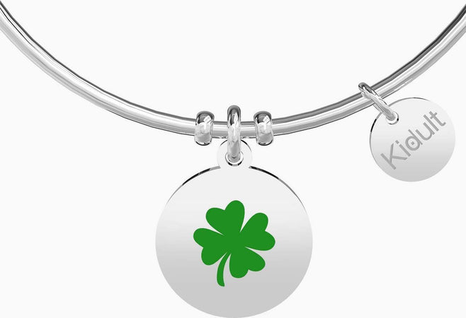 Kidult---Bracciale-rigido-in-acciaio-con-ciondolo-portafortuna