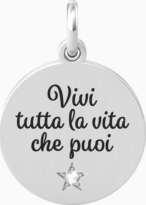 Kidult---Ciondolo-con-frase-vivi-la-vita-e-cristallo