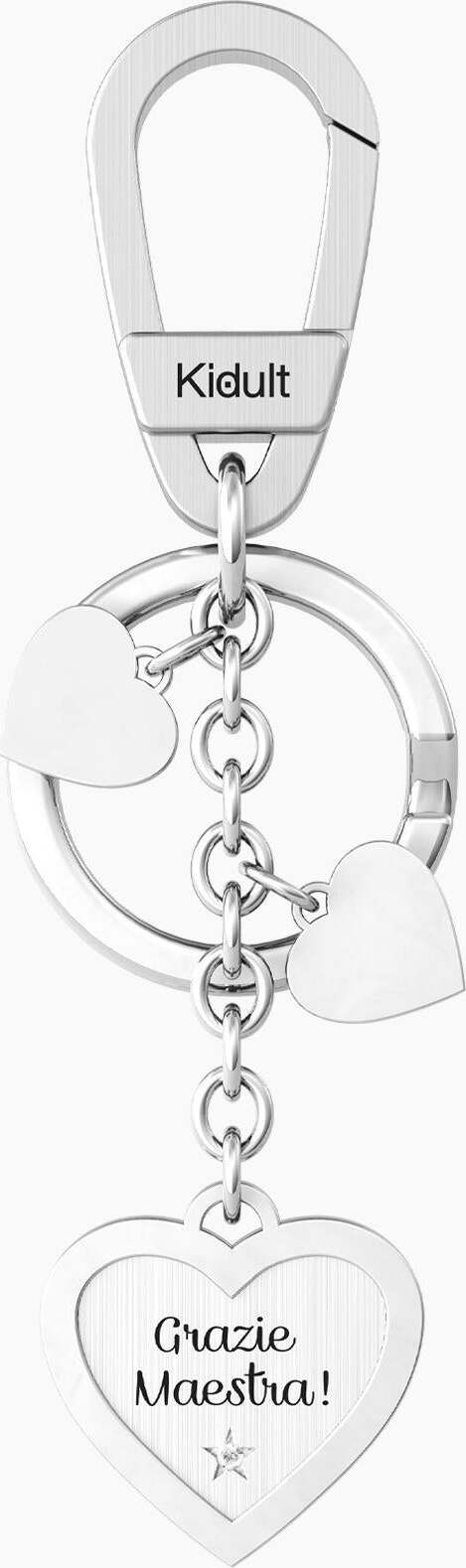kidult----Portachiavi-maestra-in-acciaio-con-ciondolo-cuore-CUORE-|-GRAZIE-MAESTRA