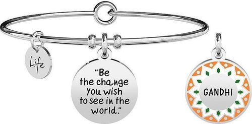 KIDULT-BRACCIALE---BE-THE-CHANGE-YOU-WISH-...-GANDHI