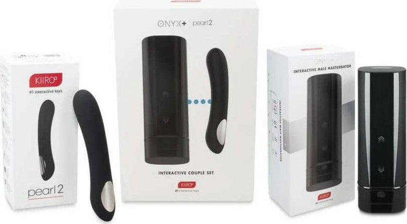 Kiiroo Set Coppia Onyx + E Pearl2 Nero Masturbatore Maschile + Vibratore Con Connesione Internet Salute e cura della persona/Erotismo e contraccezione/Sex toys/Masturbatori maschili/Masturbatori a coppa e accessori/Masturbatori a coppa elettrici Kondorama - Martinsicuro, Commerciovirtuoso.it