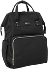 Kikkaboo Borsa Mamma Siena Nero e Argento Prima infanzia/Cambio del pannolino/Borse fasciatoio/Zaini fasciatoio La Casa Del Bebè - Napoli, Commerciovirtuoso.it