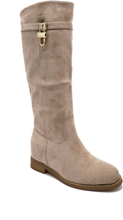 Kiky - Stivali donna in ecopelle con rialzo interno