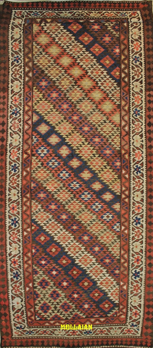 Kilim Kaudani D'epoca 397x148 Grande Multicolore Light, Disegni Geometrici Tappeto Originale Unico Certificato Ii Metà 900 Casa e cucina/Tessili per la casa/Tappeti e tappetini/Tappeti Mollaian Tappeti - Lecce, Commerciovirtuoso.it