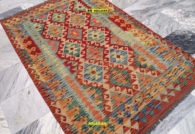 Kilim Kaudani Melange 153x100 Casa e cucina/Tessili per la casa/Tappeti e tappetini/Tappeti Mollaian Tappeti - Lecce, Commerciovirtuoso.it