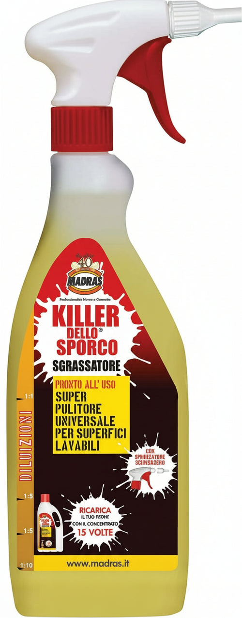 KILLER-DELLO-SPORCO-pulitore-universale-pronto-all’uso-e-concentrato-per-comunità-ed-industria