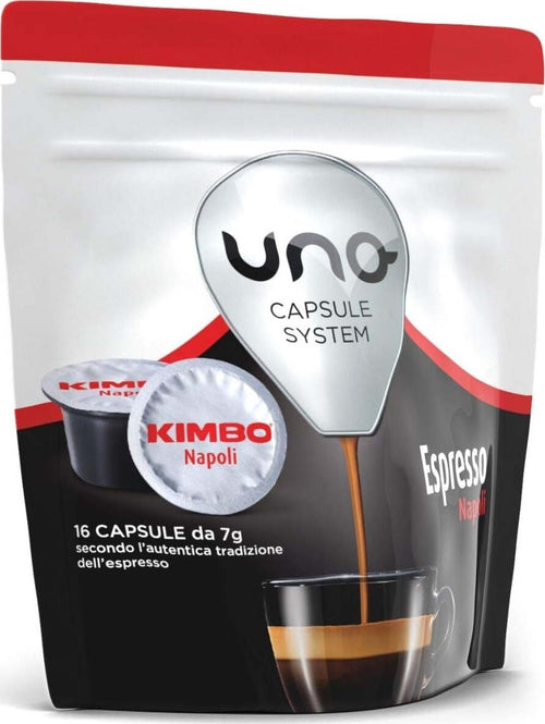 Kimbo-Caffe'-Confezione-Da-16-Capsule-Compat.-Uno-System-Napoli