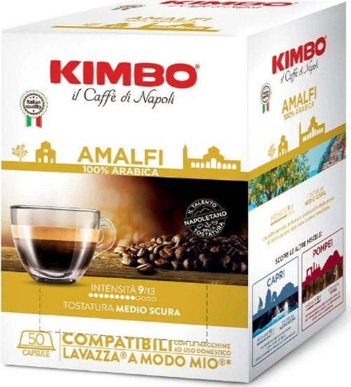 Kimbo-Miscela-Amalfi-100%-Arabica-50-Capsule-Compat.-A-Modo-Mio