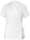 Kimono Helena Donna Bianco Misto Cotone Parrucchiera Estetista Acconciature Infermiera Asa Oss