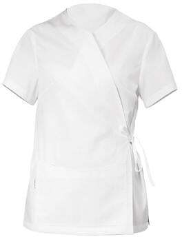 Kimono Helena Donna Bianco Misto Cotone Parrucchiera Estetista Acconciature Infermiera Asa Oss
