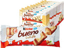 Kinder Bueno White 30x Snack Kinder Bueno White 43 Gr Confezione Da 30 Pz Alimentari e cura della casa/Cereali e muesli/Cereali e barrette snack/Barrette ai cereali Franco Pausa Caffè - Albano Laziale, Commerciovirtuoso.it