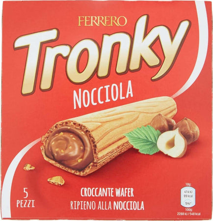 Kinder Ferrero Tronky Nocciola 25 Pezzi Merendina Wafer Tronky Ferrero 18gr. Cad. Wafer Con Ripieno Cremoso Alla Nocciola E Al Cacao Alimentari e cura della casa/Snack dolci e salati/Biscotti/Wafer Non solo alimenti - Albano Laziale, Commerciovirtuoso.it