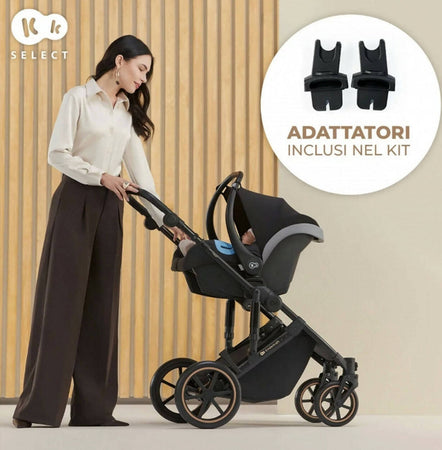 Kinderkraft Passeggino Duo PRIME 2 TRIO 3in1 Con Prime 2 borsa, fasciatoio, adattatori, coprigambe, telo antipioggia, zanzariera, materassino da navicella Prima infanzia/Passeggini carrozzine e accessori/Passeggini e carrozzine/Sistemi modulari Mondo Bimbo - Bagnara Calabra, Commerciovirtuoso.it