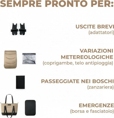 Kinderkraft Passeggino Duo PRIME 2 TRIO 3in1 Con Prime 2 borsa, fasciatoio, adattatori, coprigambe, telo antipioggia, zanzariera, materassino da navicella Prima infanzia/Passeggini carrozzine e accessori/Passeggini e carrozzine/Sistemi modulari Mondo Bimbo - Bagnara Calabra, Commerciovirtuoso.it