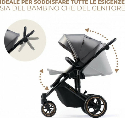 Kinderkraft Passeggino Duo PRIME 2 TRIO 3in1 Con Prime 2 borsa, fasciatoio, adattatori, coprigambe, telo antipioggia, zanzariera, materassino da navicella Prima infanzia/Passeggini carrozzine e accessori/Passeggini e carrozzine/Sistemi modulari Mondo Bimbo - Bagnara Calabra, Commerciovirtuoso.it