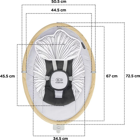 Kinderkraft Sdraietta Lumi Altalena Dondolino Neonati Ispirata Al Naturale Movimento A Dondolio Prima infanzia/Attività e intrattenimento/Sdraiette e dondolini Mondo Bimbo - Bagnara Calabra, Commerciovirtuoso.it