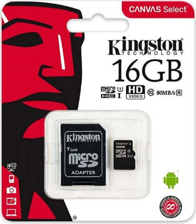 Kingston Micro Sd 16 Gb Classe 10 Microsd 80 Mb/s Canvas Scheda Memoria Sd 16gb Informatica e Videogiochi > Archiviazione Dati > Schede Memoria SD Trade Shop italia - Napoli, Commerciovirtuoso.it