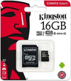 Kingston-Micro-Sd-16-Gb-Classe-10-Microsd-80-Mb/s-Canvas-Scheda-Memoria-Sd-16gb