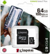 KINGSTON MICROSD SCHEDA DI MEMORIA CANVAS SELECT PLUS 64GB | SDCS2-64GB Elettronica/Informatica/Dispositivi archiviazione dati/Dispositivi archiviazione dati esterni/Schede di memoria/Micro SD Zencoccostore - Formia, Commerciovirtuoso.it