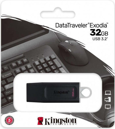 KINGSTON-PEN-DRIVE-FLASH-USB-DATATRAVELER-EXODIA-32GB-|-DTX-32GB