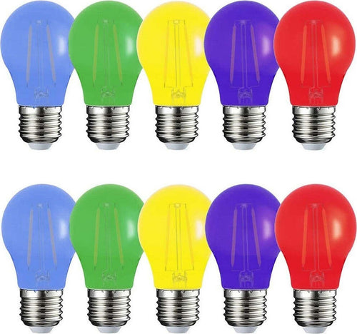 Kit 10 Pezzi Lampadina Led Abs Acrilico 220 Lm Luce Calda Colorata Filamento E27 Illuminazione/Lampadine/Lampadine a LED Trade Shop italia - Napoli, Commerciovirtuoso.it