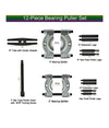 Kit 10 Pezzi Separatore Dislocatore Estrattore Cuscinetti 75-105 Mm
