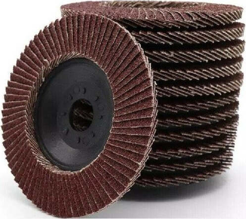 Kit-10-Pz-Disco-Abrasivo-Lamellare-Per-Smerigliatrice-125-Mm-Grana-40