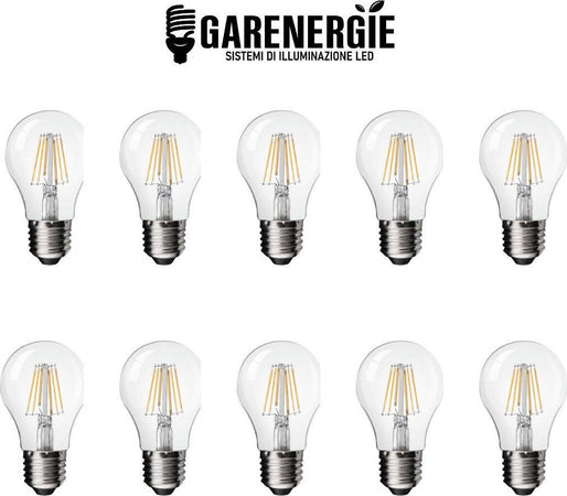 Kit 10 pz Lampadina led filamento e27 8w bianco freddo Illuminazione/Lampadine/Lampadine a LED Led Mall Home - Napoli, Commerciovirtuoso.it