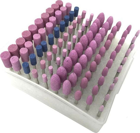 Kit-100-Accessori-Per-Minitrapano-Testine-Abrasive-In-Pietra-Gambo-3-Mm-Gloriashoponline