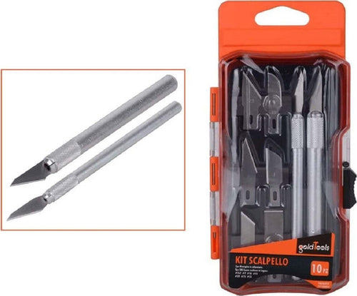 Kit 10pz Bisturi Tagliabalsa Taglio Coltello Precisione Incisione 2 Manici 92200 Casa e cucina/Hobby creativi/Materiali per hobby creativi/Utensili per il taglio/Taglierini Trade Shop italia - Napoli, Commerciovirtuoso.it