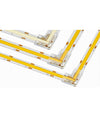 Kit 10pz Connettore Trasparente Angolare Per Strip Led Monocolore 2pin 10mm Cn10-l