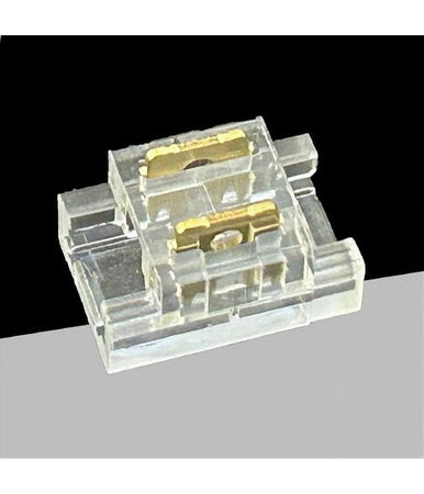 Kit 10pz Connettore Trasparente Lineare Per Striscia Strip Led 2 Pin 5mm Cn5mm-d