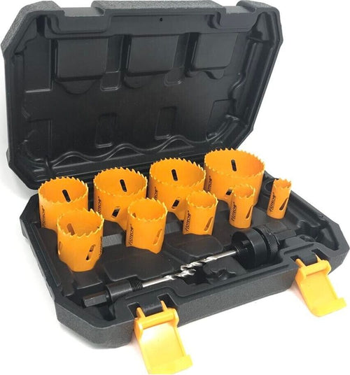 Kit-12-Frese-Seghe-Bi-Metal-Fresa-A-Tazza-Sega-Per-Forare-Acciaio-Legno-Plastica