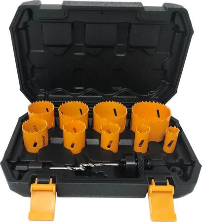 Kit-12-Frese-Seghe-Bi-Metal-Fresa-A-Tazza-Sega-Per-Forare-Acciaio-Legno-Plastica