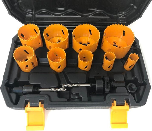 Kit-12-Frese-Seghe-Bi-Metal-Fresa-A-Tazza-Sega-Per-Forare-Acciaio-Legno-Plastica