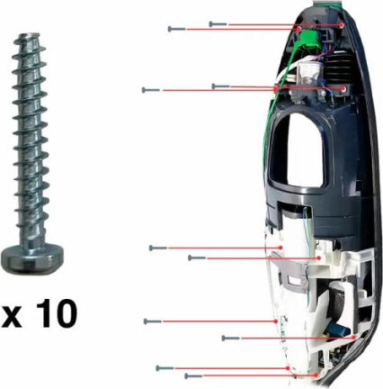 Kit 13 Viti Fissaggio Scocche Vorwerk Folletto Vk200 Vk220s Casa e cucina/Aspirapolvere e pulizia di pavimenti e finestre/Accessori per aspirapolvere/Batterie e parti sostitutive Rossi Ricambi - Venetico Marina, Commerciovirtuoso.it