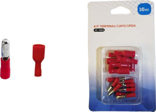 Kit 16 Terminali Capicorda Connettori Preisolati Frd1.25-156 Mpd1.25-156 Xc-1064 Casa, arredamento e bricolage > Materiale Elettrico Trade Shop italia - Napoli, Commerciovirtuoso.it