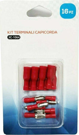 Kit 16 Terminali Capicorda Connettori Preisolati Frd1.25-156 Mpd1.25-156 Xc-1064 Casa, arredamento e bricolage > Materiale Elettrico Trade Shop italia - Napoli, Commerciovirtuoso.it