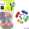 Kit-18-Pz-Clips-Fluo-+-4-Pz-Riflettori-Accessori-Per-Ruote-Bici-Colorate-Xc-1618