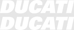 Kit-2-ADESIVI-per-SERBATOIO-MOTO-Scritta-DUCATI-Adesivo-BIANCO-STICKERS-Racing