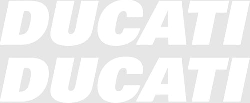 Kit-2-ADESIVI-per-SERBATOIO-MOTO-Scritta-DUCATI-Adesivo-BIANCO-STICKERS-Racing