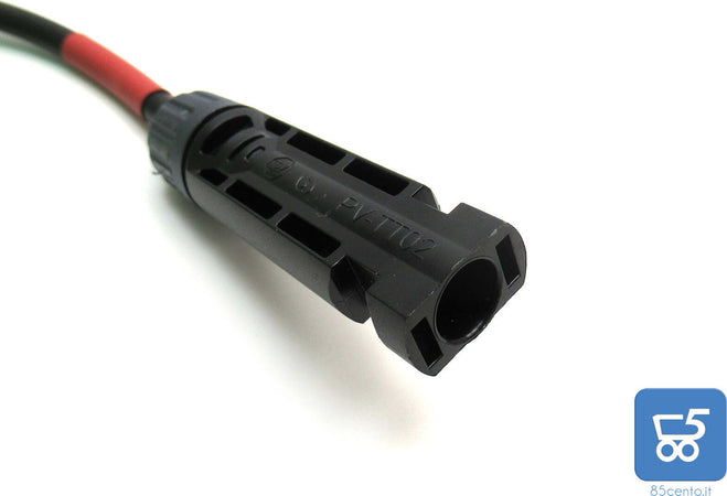 Kit 2 Cavi di Prolunga Modulo Solare PV DC 6 mm² 1.5Kv 5 metri con Connettore MC4
