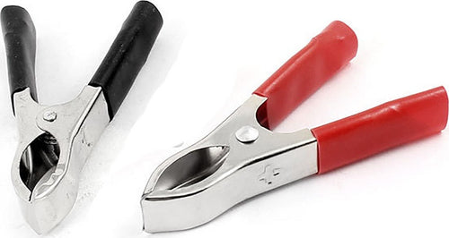 KIT 2 PINZE COCCODRILLO MORSETTI 25A ROSSO NERO CON CAPPUCCIO IN PLASTICA Auto e Moto/Parti per auto/Tubi e sistemi di scarico/Morsetti flange e ganci/Morsetti Trade Shop italia - Napoli, Commerciovirtuoso.it