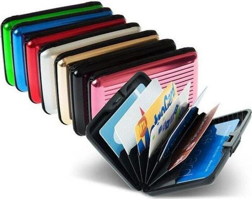 KIT 2 PORTAFOGLIO ALLUMINIO PORTA CARTA CARTE DI CREDITO ANTIURTO WALLET Moda/Donna/Accessori/Portafogli e porta documenti/Portafogli Trade Shop italia - Napoli, Commerciovirtuoso.it